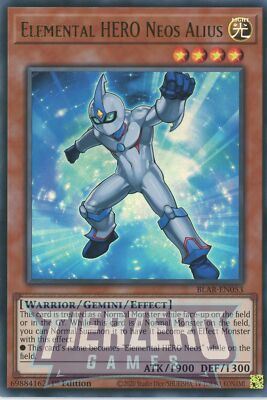 Yugioh Elemental HERO Neos Alius BLAR-EN053 Ultra Rare 1st Edition NM/LP-image