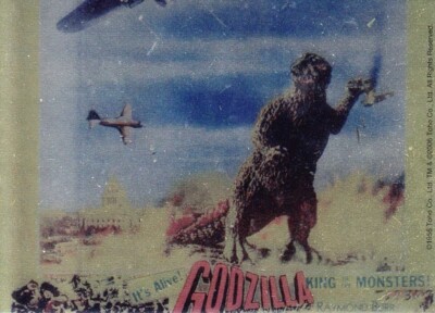Godzilla King of Monsters 2006 Comic Images Gold Foil Puzzle Insert Card Planes-image