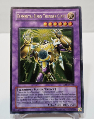 ULTIMATE Rare Elemental Hero Thunder Giant TLM-EN036 Unlimited Yugioh 5263-image