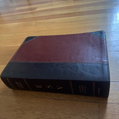 Crossway ESV Study Bible Brown Faux Leather Cover English Standard Version, 2016-image