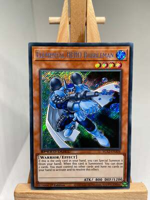 Elemental HERO Bubbleman - Secret Rare 1st Edition SGX2-ENA08 - NM - YuGiOh-image