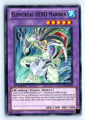 Yu-Gi-Uh Elemental HERO Mariner #LCGX-EN054 Legendary Collection 2 tcg LP-image