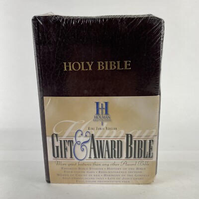 Holy Bible King James Version Christ Words in Red Sealec Maps History Letter-image