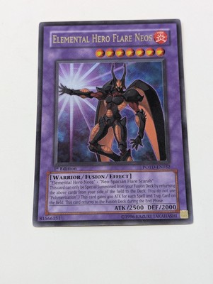 YuGiOh! Elemental Hero Flare Neos POTD-EN032 1st Edition LP Ultra Rare-image