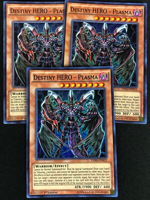 YUGIOH DESTINY HERO PLASMA DESO-EN012 1ST SUPER X3 (NM)-image