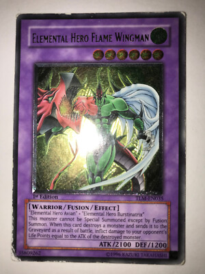 Yu-Gi-Oh! TCG Elemental Hero Flame Wingman The Lost Millenium TLM-EN035 1st.MP-image
