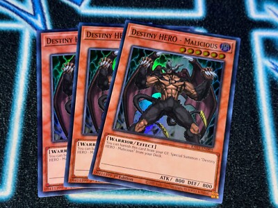 Destiny HERO - Malicious x3 - RA03 - Super Rare (SR) - Yugioh 🔥-image