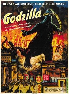 Godzilla King of the Monsters 1956 horror movie poster print 3-image