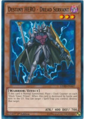 Yugioh! Destiny HERO - Dread Servant - LEHD-ENA07 - Common - 1st Edition M/NM X1-image