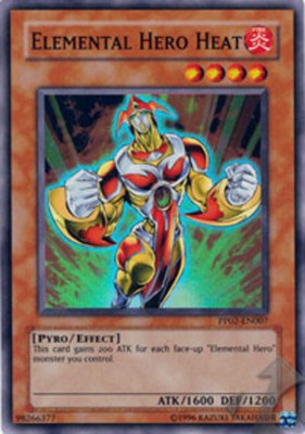 Yugioh! Elemental Hero Heat - PP02-EN007 - Super Rare - Unlimited Edition Near M-image