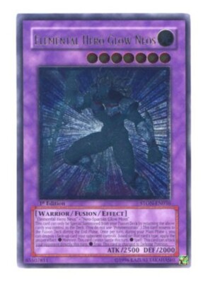 Elemental Hero Glow Neos - STON-EN036 - Ultimate Rare - 1st Edition Lightly Play-image