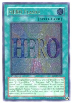 HERO Flash!! - EOJ-EN042 - Ultimate Rare - 1st Edition Lightly Played - Yu-Gi-Oh-image