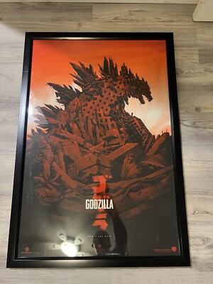 Godzilla 2013 by phantom city creative art poster mondo screen print-image
