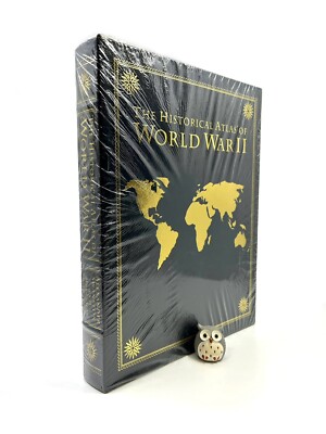 EASTON PRESS Historical Atlas of World War II Swanston Leather WWII Maps SEALED-image