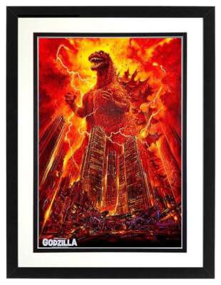 Godzilla Poster Framed-image