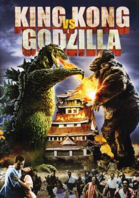 King Kong Vs. Godzilla 1962 cult Horror Movie poster reprint  18x12 inches-image