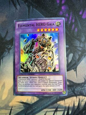 Yu-Gi-Oh! Elemental Hero Gaia - CT08-EN011 - Super Rare Limited Edition-image
