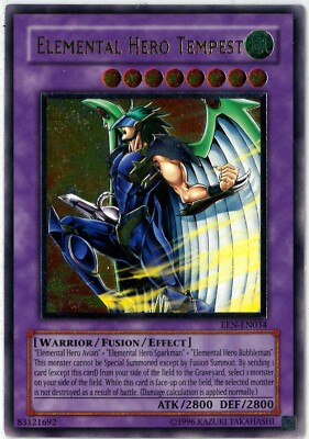 Yugioh Elemental HERO Tempest Ultimate Rare EEN-EN034 Unlimited English NM-image