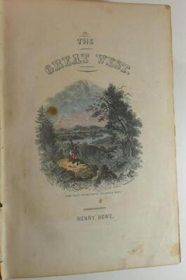 THE GREAT WEST HENRY HOWE 1851 CINCINNATI LEATHER MAPS HAND COLORED PLATES-image