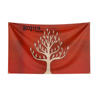 3x5 Ft Gojira Godzilla Heavy Metal Band Flag Banner Wall Art Tapestry + Grommets-image