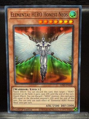 Elemental Hero Honest Neos *Ultra Rare* LDS3-EN102 1st edition NM -image