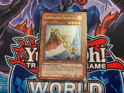 Elemental Hero Captain Gold FOTB-EN014 1st Ultimate Rare MP Yugioh Card-image