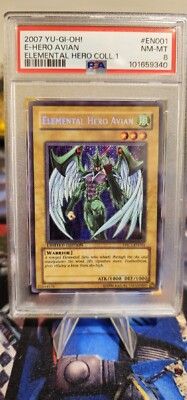 Elemental Hero Avian EHC1-EN001 Limited Edition PSA 8-image
