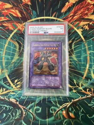 Elemental Hero Rampart Blaster EEN-EN033 Ultra Rare Yugioh Card PSA 7-image