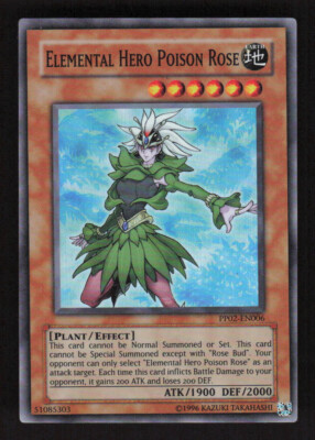 Yu-Gi-Oh! TCG Elemental Hero Poison Rose Premium Pack 2 PP02-EN006 Unlimited MP-image