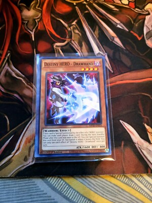YUGIOH TCG 3X DESTINY HERO DRAWHAND MP20-EN055 COMMON 1ST EDITION -image