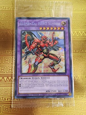 Elemental HERO Sunrise Secret Rare LDS3-EN104 (SEALED Near Mint LIMITED) YuGiOh -image
