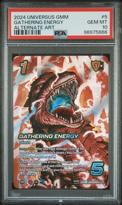 2024 Universus Godzilla & Mothra Series 5 Gathering Energy ALT ART PSA 10-image