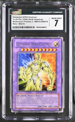 CGC 7 Yu-Gi-Oh! Elemental Hero Electrum MDP2-EN001K Redemption Mail-In-image
