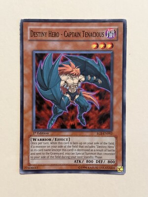 3 x Destiny Hero - Captain Tenacious - EOJ-EN002 - Common - 1st Edition-image