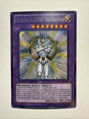 ELEMENTAL HERO THE SHINING YG06-EN001 ULTRA RARE LIMITED EDITION Yugioh NM-image