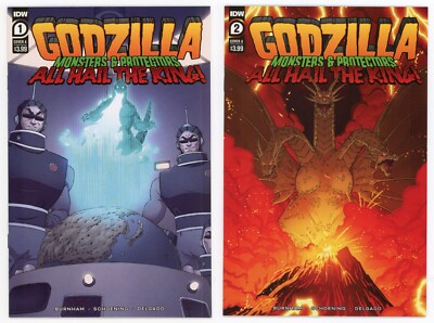 Godzilla Monsters & Protectors All Hail the King #1 & 2 (NM/MT) Cover A 2022 IDW-image