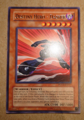 POTD-EN017 Destiny Hero - Dasher Rare Unlimited Edition Yugioh Card-image