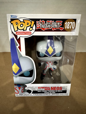 Funko POP! Animation Anime Yu-Gi-Oh Elemental Hero Neos Figure #1870 + Protector-image
