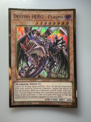 Yu-Gi-Oh TCG #MGED-EN007 Destiny HERO 1st Edition Premium Gold Rare-image