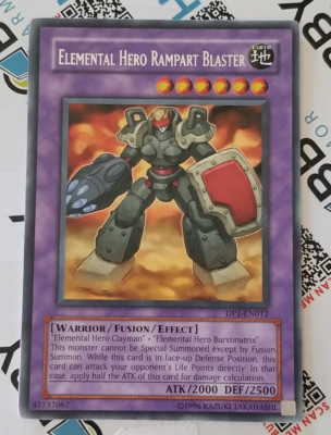 Yugioh- Elemental Hero Rampart Blaster - DP1-EN012 - LP Condition-image
