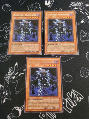 Yugioh - Destiny Hero - Diamond Dude EOJ-EN003 NM Unlimited Rare x3-image