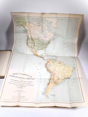 Prince Three Americas Congress 1889-1890 Railway Large Map 1891-image