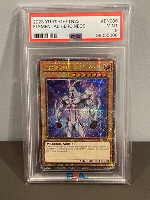 2023 YU-GI-OH ELEMENTAL HERO NEOS Quarter Century Secret Rare PSA 9-image