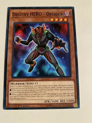 ( DESTINY HERO - DECIDER ) Common - LEHD-ENA12 1st NM - Yu-Gi-Oh Legendary Hero-image