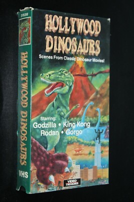 Hollywood Dinosaurs VHS Cassette Tape Godzilla Horror Movie King Kong-image