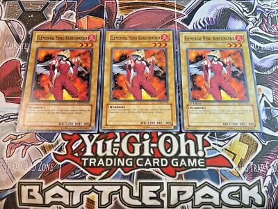 ***3x Elemental Hero Burstinatrix 3x*** DP1-EN002 | 1stEd/Unlim | YuGiOh! NM-image