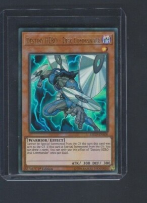 Yu-gi-oh! Yu-gi-Oh 1st Editon # LEHD-ENA08 Destiny Hero Disk Commander-image