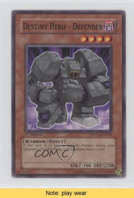 Destiny HERO - Defender 1st Ed. YuGiOh Power of the Duelist #POTD-EN013 READ ds6-image