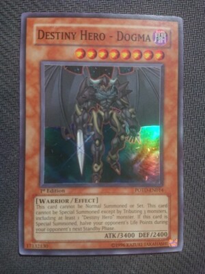 Yu-Gi-Oh! TCG Destiny Hero - Dogma Power of the Duelist POTD-EN014 1st...-image
