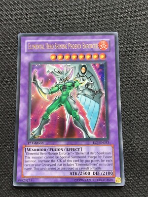 Yu-Gi-Oh! “Elemental Hero Shining Phoenix Enforcer” Ultimate Rare 1st Ed. LP-image